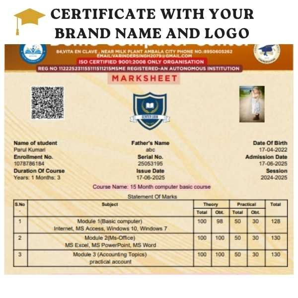 Certifications With Your Brand